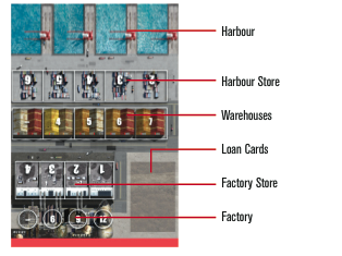 Player Board for the board game Container