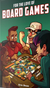 book with 4 animated guys playing a game on cover