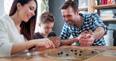 Family Playing Board Games