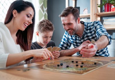 Family Playing Board Games