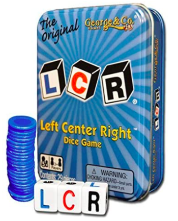 Left, Center, Right (LCR) dice game